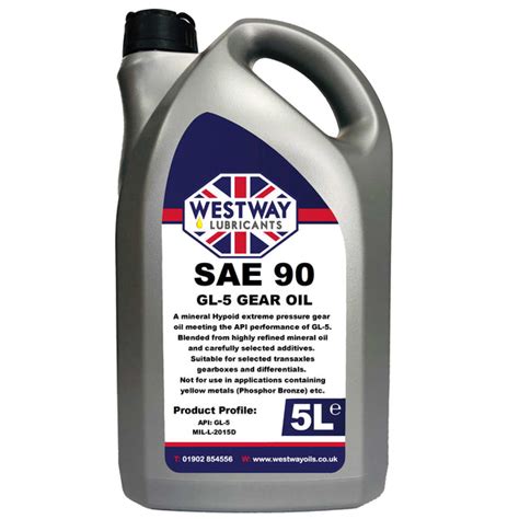 Sae 90 Hypoid Gear Oil Gl 5 Mineral Oil Westway Oils