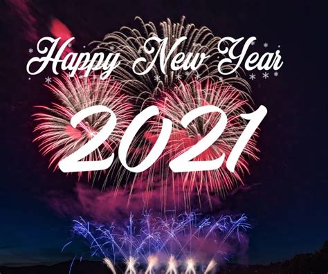 happy new year 2021 with fireworks background stock image everypixel