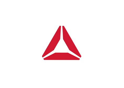 Logo With Red And White Triangles Red Hexagon With White Triangle Logo