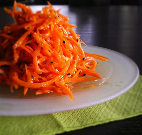Carrot Salad With Ginger Clementine Vinaigrette Bucket Of Yum