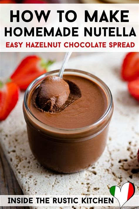 Homemade Nutella Hazelnut Chocolate Spread Artofit