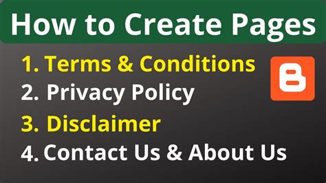 How To Create Privacy Policy Terms And Conditions Contact Us
