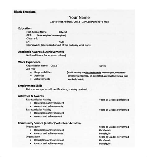 Keep it brief and only include relevant information. Curriculum Vitae For University Application Sample