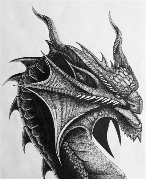 Pen And Ink Dragon On Behance