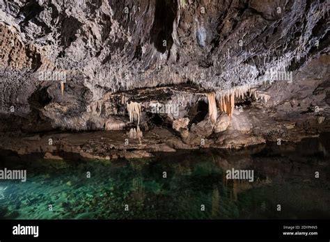 Underground Demanovka River In Demanovska Cave Of Liberty With Its The
