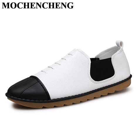 New Men Summer Casual Shoes England Retro Style Slip On Loafers Leisure