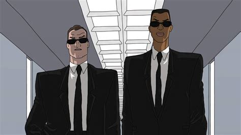 Fond D Cran Hommes En Noir S Rie Anim E Dessin Anim Animation Agent K Agent J Suit And