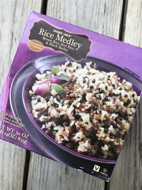 If you're thinking healthy and frozen food would never go together, these 5 products will change the way you think about frozen food. Trader Joe's Rice Medley | Rice medley, Rice medley ...