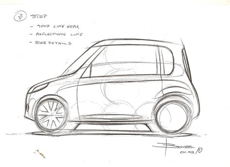 How To Draw A Simple Side View Car Sketch Target Nid