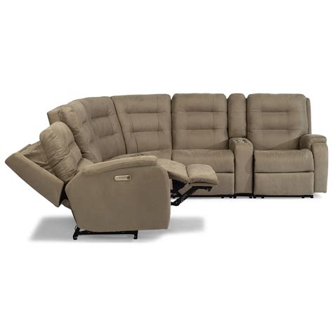 Flexsteel Arlo Contemporary 6 Piece Power Reclining Sectional With