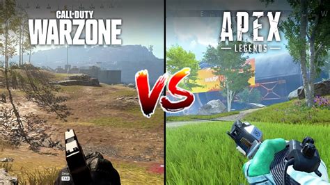 Call Of Duty Warzone Vs Apex Legends Battle Royale Comparison Youtube