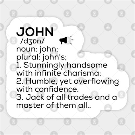 John Name Definition John Meaning John Name Meaning John Sticker