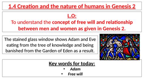 Aqa B Gcse 14 Creation And The Nature Of Humans In Genesis 2 Teaching Resources