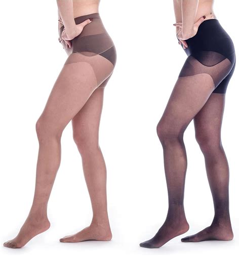 Amazon Com ElsaYX Women S Ultra Sheer Seamless Pantyhose Clothing