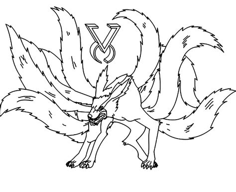 Printable Kurama Coloring Pages Anime Coloring Pages