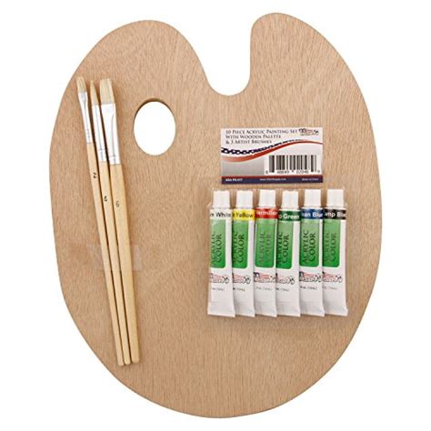 Shop Us Art Supply Wood Palette With 6 Piece At Artsy Sister