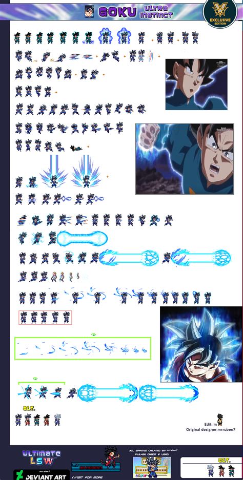 Goku Grand Priest Ultra Instinct Sprite Sheet Ulsw By 078087056166y227