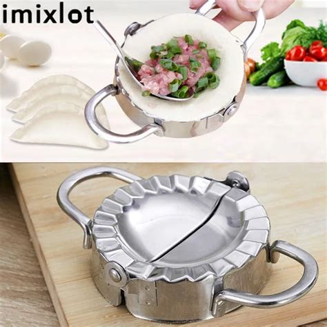 Imixlot Stainless Steel Diy Dumpling Ravioli Maker Mould Dough Press