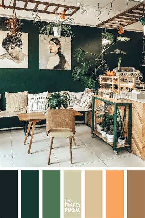 Cafe Green Color Inspired Palette By Tracey Bureau Color Palette