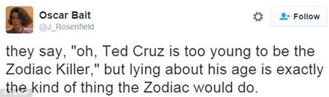 Ted Cruz Finds Himself The Butt Of Jokes Because Of Zodiac Killer