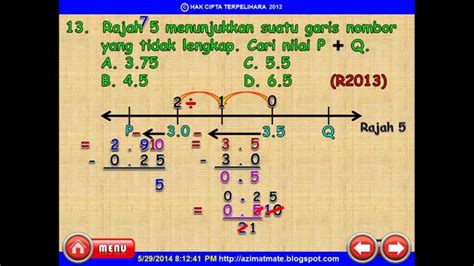 Nota ringkas matematik tingkatan 5 bab 1: MATEMATIK UPSR: GARIS NOMBOR DAN PERPULUHAN. - YouTube