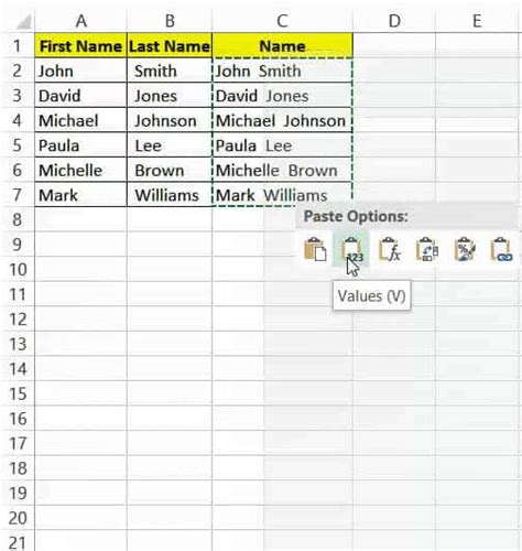 How To Merge First And Last Name In Excel 2 Easy Ways
