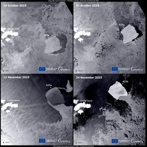 Satellites Watch Worlds Largest Iceberg Break Away From Antarctica
