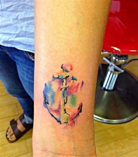Watercolor Anchor Tattoo Designs Ideas And Meaning Tattoos For You