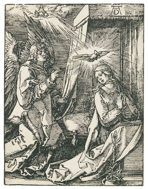 Albrecht DÜrer 1471 1528 The Annunciation From The Small Woodcut