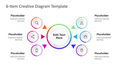Free 6 Step Creative Colorful Diagram Template For Powerpoint Slidemodel