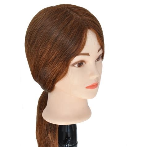18 26 Hairdressing Head Blonde And Brown Mannequin Head With 100 Human