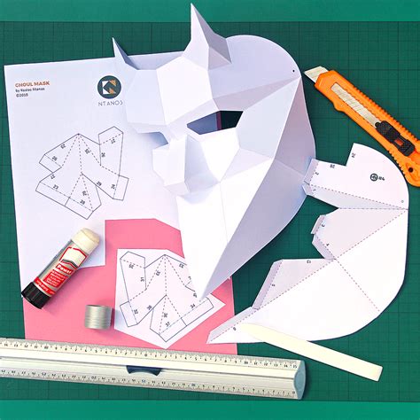 Papercraft Mask Templates Designed By Ntanos Download And Build Your