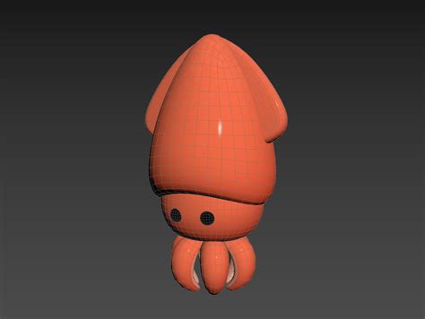 Squid Character 3d Model Turbosquid 1701000