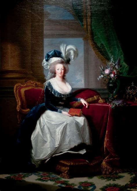 Portrait Of Marie Antoinette Queen Of France Elisabeth Louise Vigee