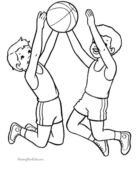 Printable Basketball Pictures Coloring Home