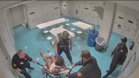 Video Shows Cuyahoga County Jail Officers Hitting Using Pepper Foam On Restrained Female Inmate