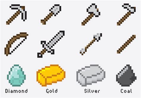 Minecraft Items Download Free Vector Art Stock Graphics And Images