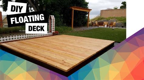 Building A Floating Deck On Uneven Ground My First Build Youtube