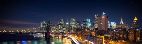 Wallpaper Lights City Cityscape Night Long Exposure Skyline