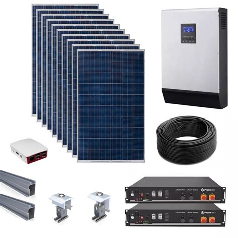 A 5kwh system generates 5000 watts per hour only for a short period through a 5kw solar system will produce around 20kw for an entire day. Off-grid solar kit with lithium battery 3000W All in solar ...