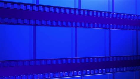 Loop Able Animation Of Film Reels With A Blue Background