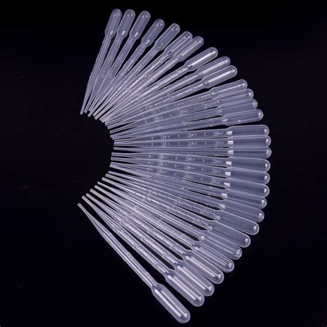 100pcs 3ml Transparent Pipettes Disposable Safe Plastic Eye Dropper