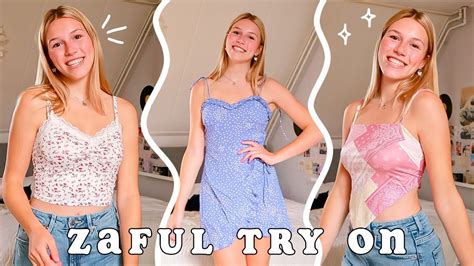 zaful summer try on haul🛍 tops dresses discount code youtube