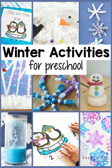Winter Activities For Preschool Winter Activities For Kids Winter