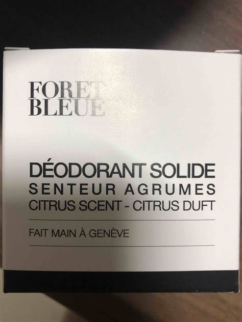 Composition Foret Bleue Déodorant Solide Senteur Agrumes Ufc Que Choisir