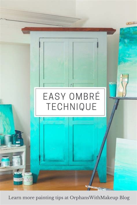 Easy OmbrÉ Armoire Makeover Plywood Furniture Chalk Paint Furniture