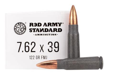 Red Army Standard 122 Grain Steel Cased 762x39 Bulk Fmj 640 Rounds