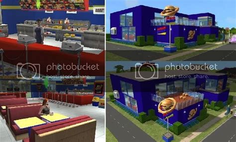 Burger World Part 2 Lot Burger World Sims 2 Sims