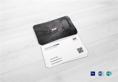 Sleek Business Card Design Template In Psd Word Publisher