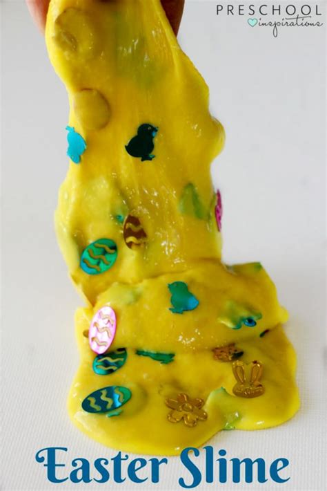 How To Make Easter Slime For Sensory Play Preschool Inspirations